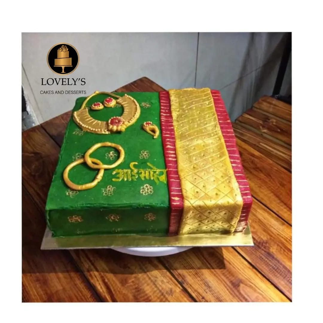 Paithani Saree Cake Design | Beautiful Paithani Saree Cake Images | Paithani  Saree Theam Cake | - YouTube
